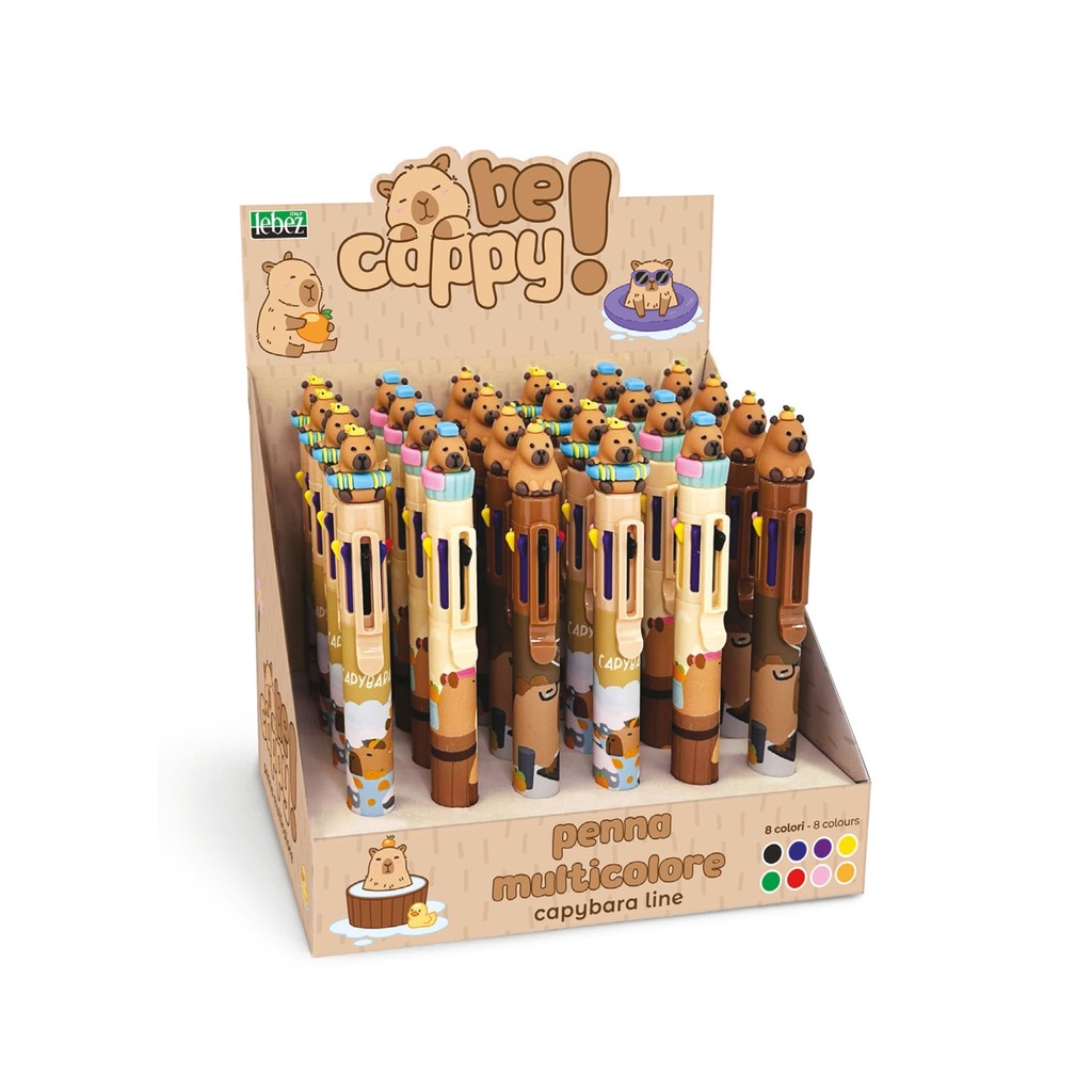Boligrafo Capybara 8 en 1