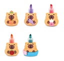 Set 4 mini marcadores Capybara