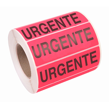 Rollo 200 etiquetas 100 x 40 mm urgente