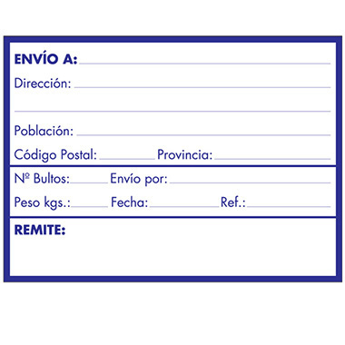 Rollo 200 etiquetas 80 x 110 mm envio agencia