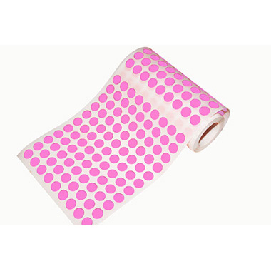 Caja rollo 5.643 gomets círculo pequeño rosa