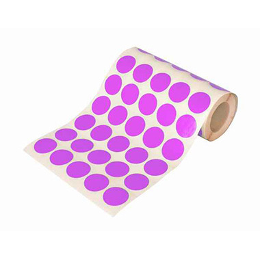 Caja rollo 1.710 gomets círculo grande lila