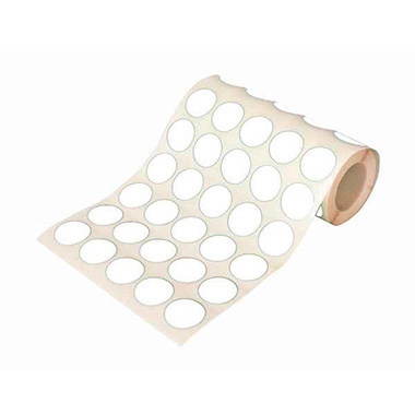 Caja rollo 1.710 gomets círculo grande blanco