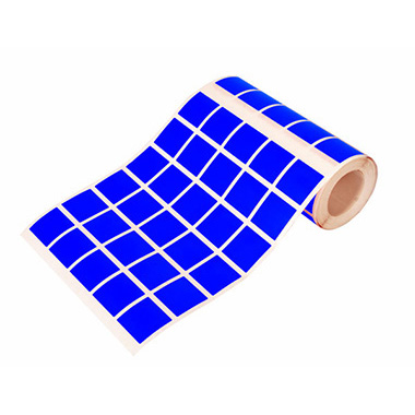 Caja rollo 1.710 gomets cuadrado grande azul