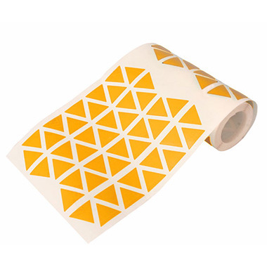 Caja rollo 2.508 gomets triángulo grande naranja
