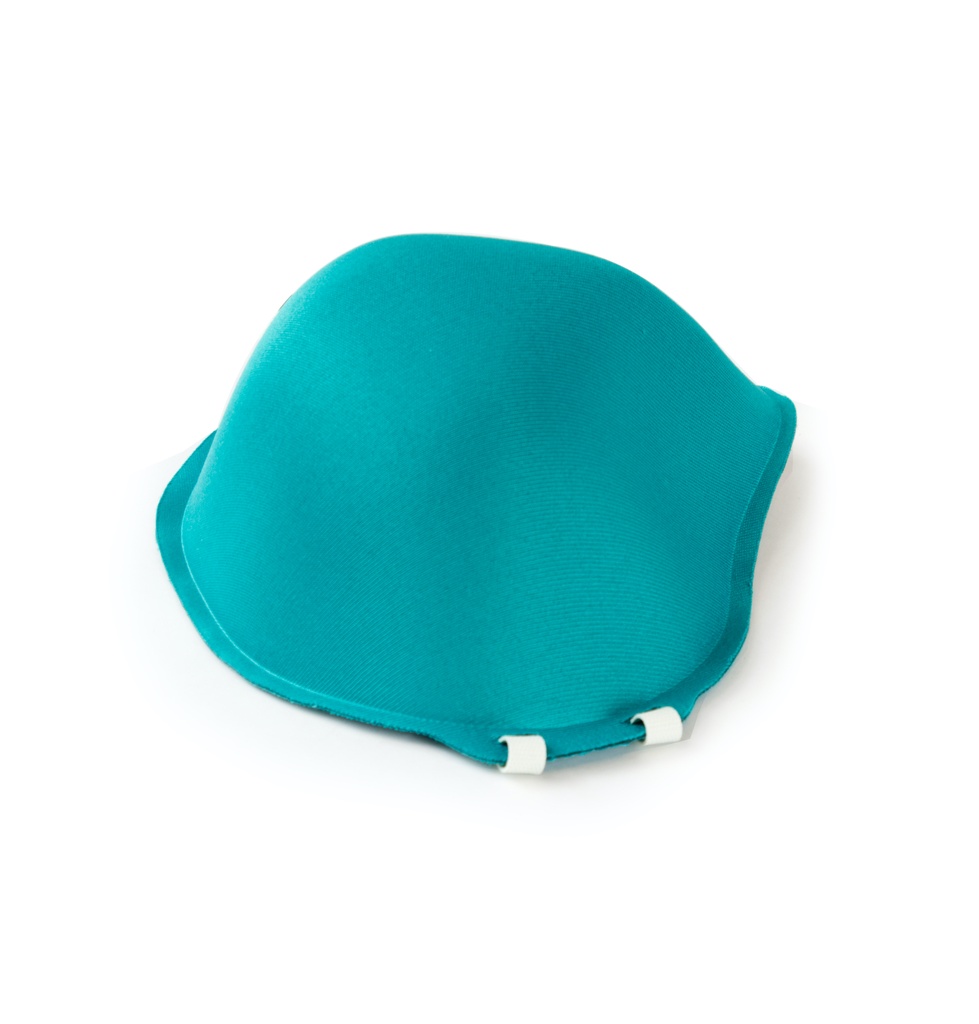 Mascarilla adulto gomas a cuello y cabeza verde