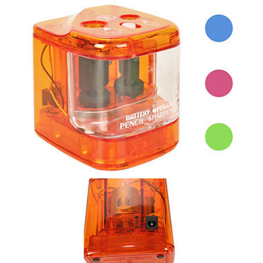 Pack 4 afilalápices doble eléctrico surtidos 6V 1A