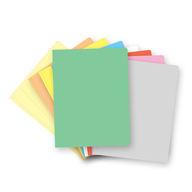 Pack 50 subcarpetas A4 pastel verde 180 g