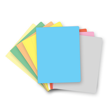Pack 50 subcarpetas folio pastel azul 180 g