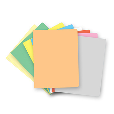 Pack 50 subcarpetas folio pastel naranja 180 g