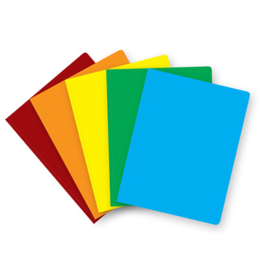 Pack 50 subcarpetas folio color intenso azul 240 g