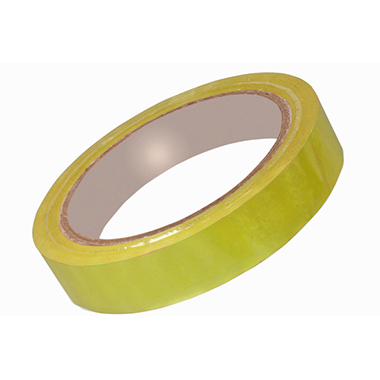 Pack 12 rollos cinta adhesiva 66 m x 12 mm PVC amarilla