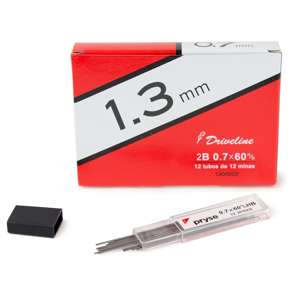 Caja 12 tubos de 6 minas 1.3 x 60 mm 2B