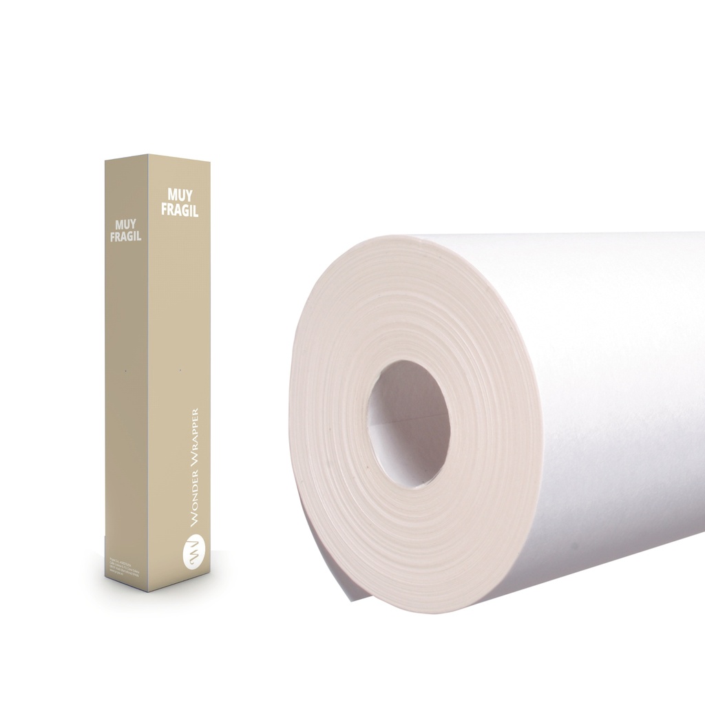 Bobina 1 x 300 m kraft blanco verjurado