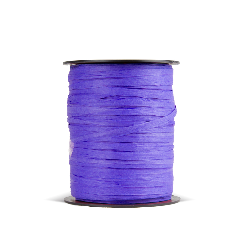 Rollo rafia papel 3.5 cm x 100m azul