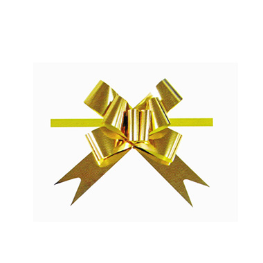 Bolsa 20 lazos automáticos 32 mm oro metalizado