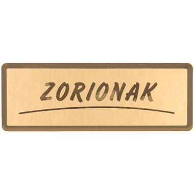 Rollo 300 etiquetas stamping 50 x 18 oro zorionak