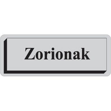 Rollo 300 etiquetas tinta 40 x 15 plata zorionak