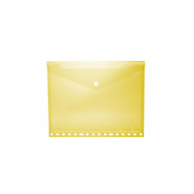 Sobre portadocumentos A4 multitaladro velcro amarillo