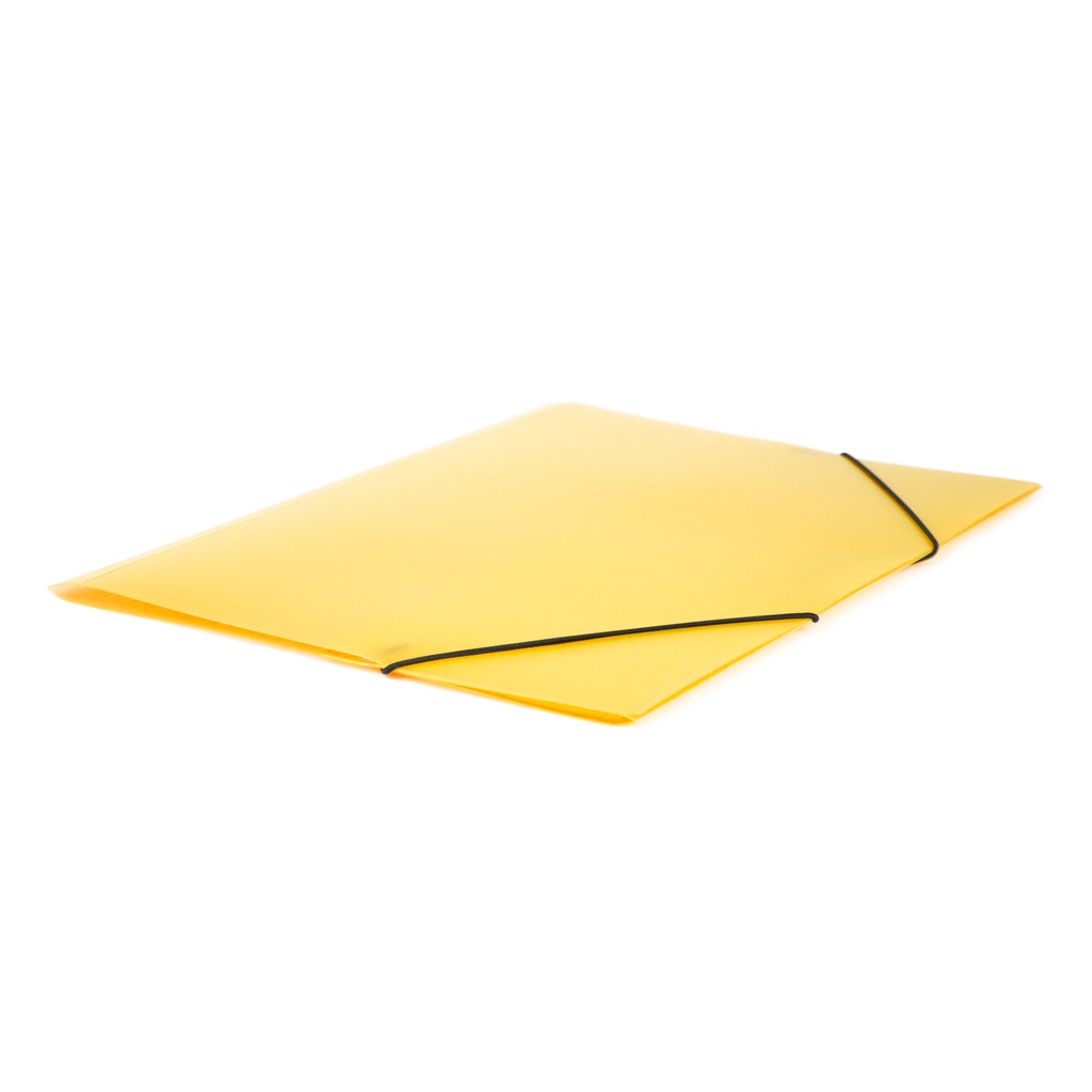 Carpeta gomas 1 solapa 355 x 261 mm 5 µm amarillo translucido