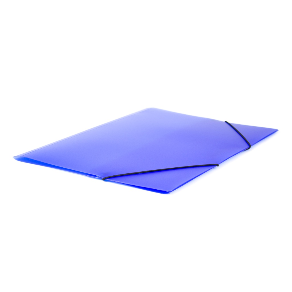 Carpeta gomas 1 solapa 355 x 261 mm 5 µm azul opaco