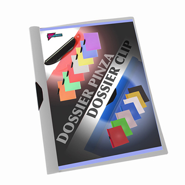 Dossier A4 clip gris