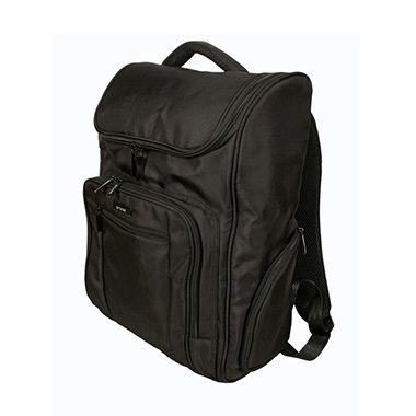 Maletín mochila para portátil de nylon negro