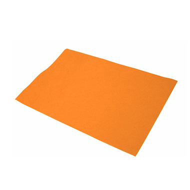 Bolsa 10 láminas fieltro 40 x 60 cm naranja