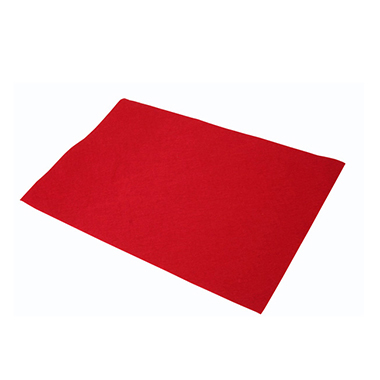 Bolsa 10 láminas fieltro 40 x 60 cm rojo