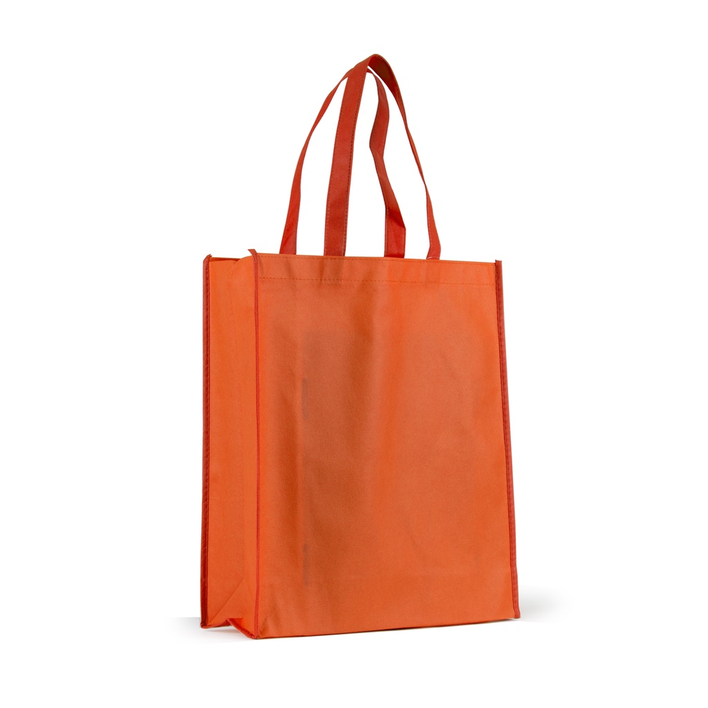 Bolsa con asas 40 x 35 x 12 cm TNT 80 g naranja