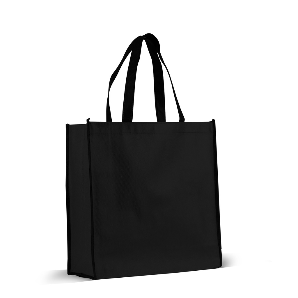 Bolsa con asas 35 x 36 x 12 cm TNT 80 g negra
