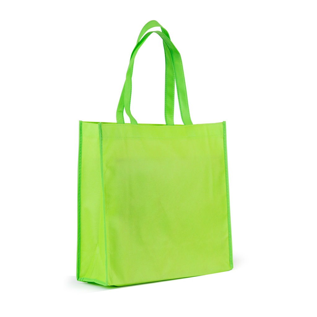 Bolsa con asas 35 x 36 x 12 cm TNT 80 g verde