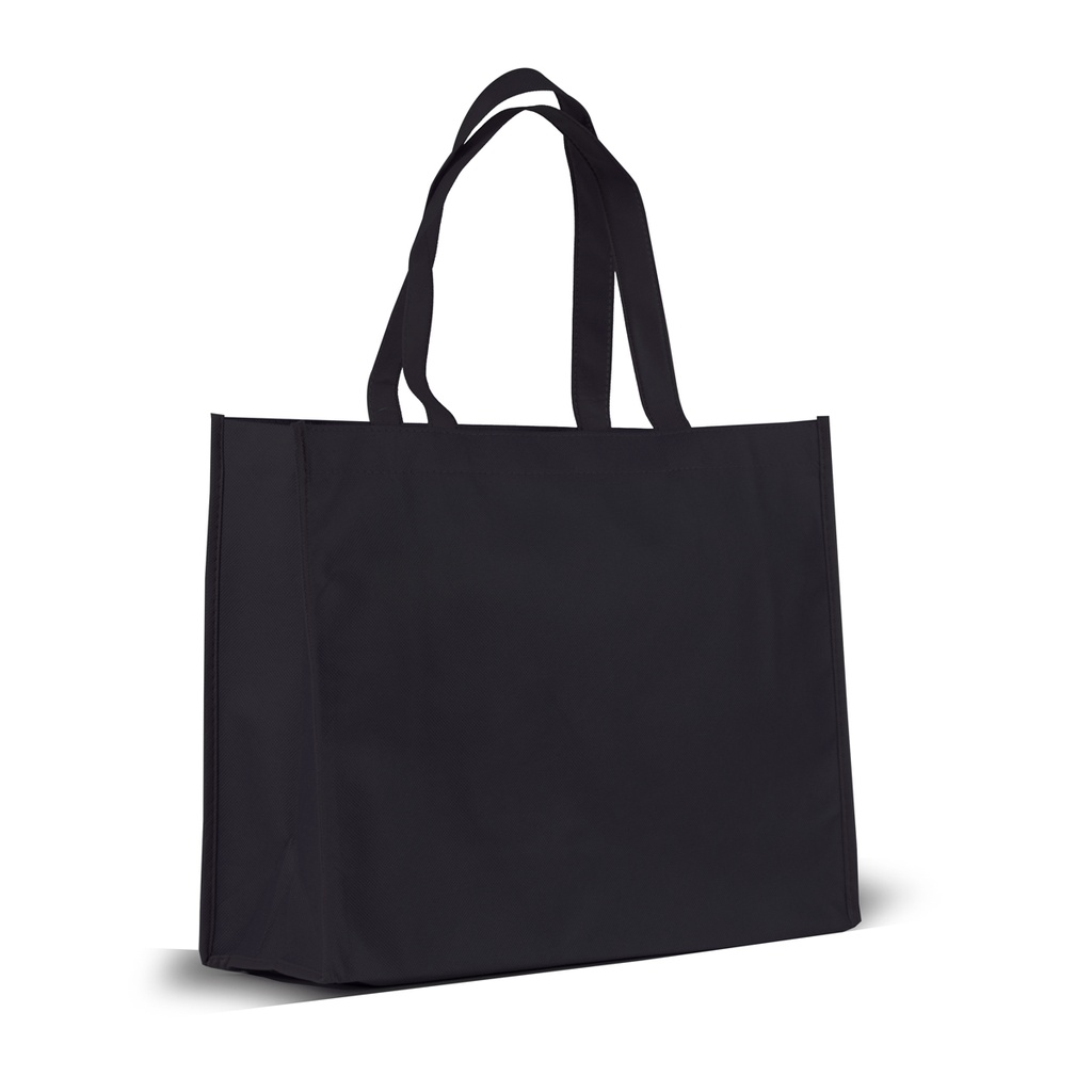 Bolsa con asas 30 x 39 x 13 cm TNT 80 g negra