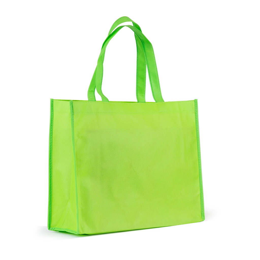 Bolsa con asas 30 x 39 x 13 cm TNT 80 g verde