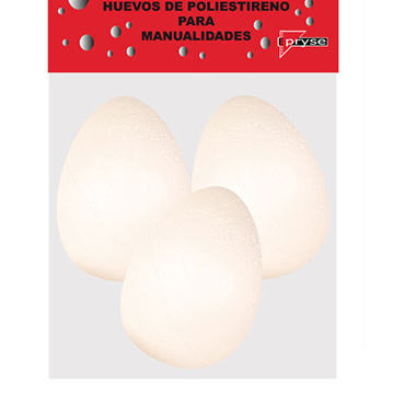 Bolsa 3 huevos poliestireno 70 mm ø