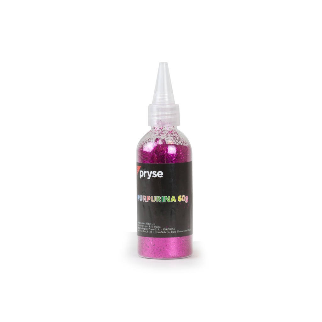 Expositor 6 botes aplicador 60 g purpurina fucsia