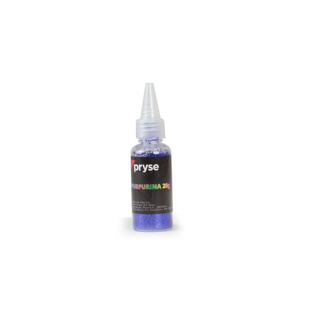 Expositor 24 botes aplicador 20 g purpurina azul