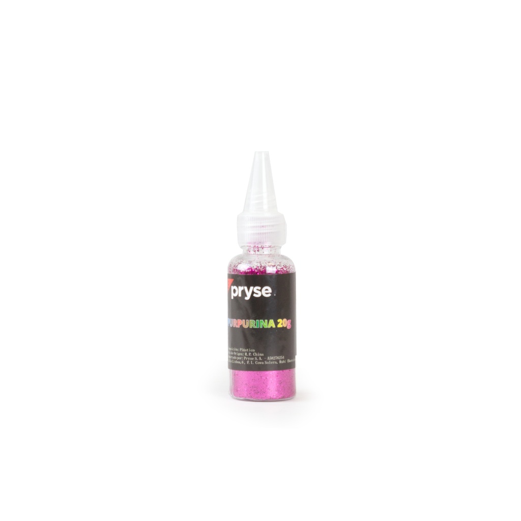 Expositor 24 botes aplicador 20 g purpurina fucsia