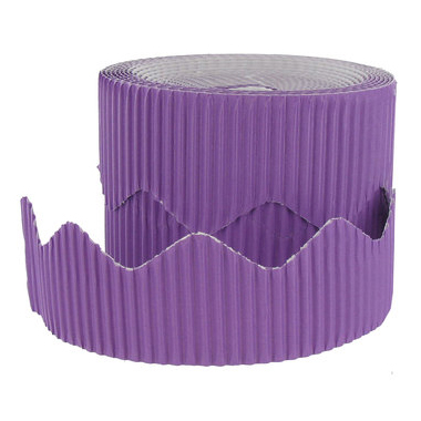Borde cartón ondulado lila 10 cm x (7.5 m x 2)