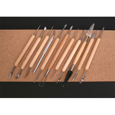 Estuche 11 piezas para arcilla