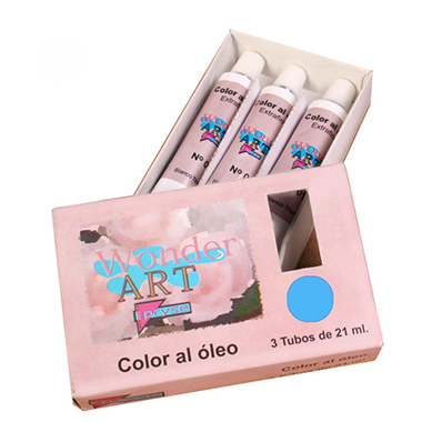 Caja 3 tubos 21 ml óleo nº 29 azul cyan
