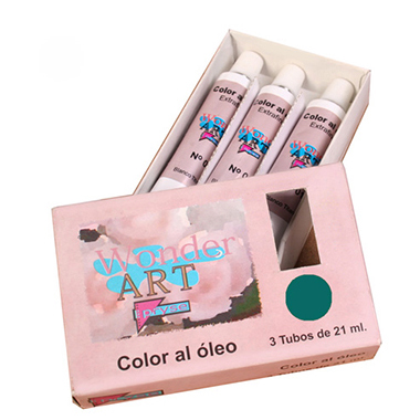 Caja 3 tubos 21 ml óleo nº 46 esmeralda