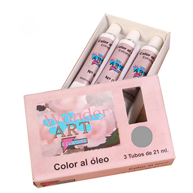 Caja 3 tubos 21 ml óleo nº 61 gris