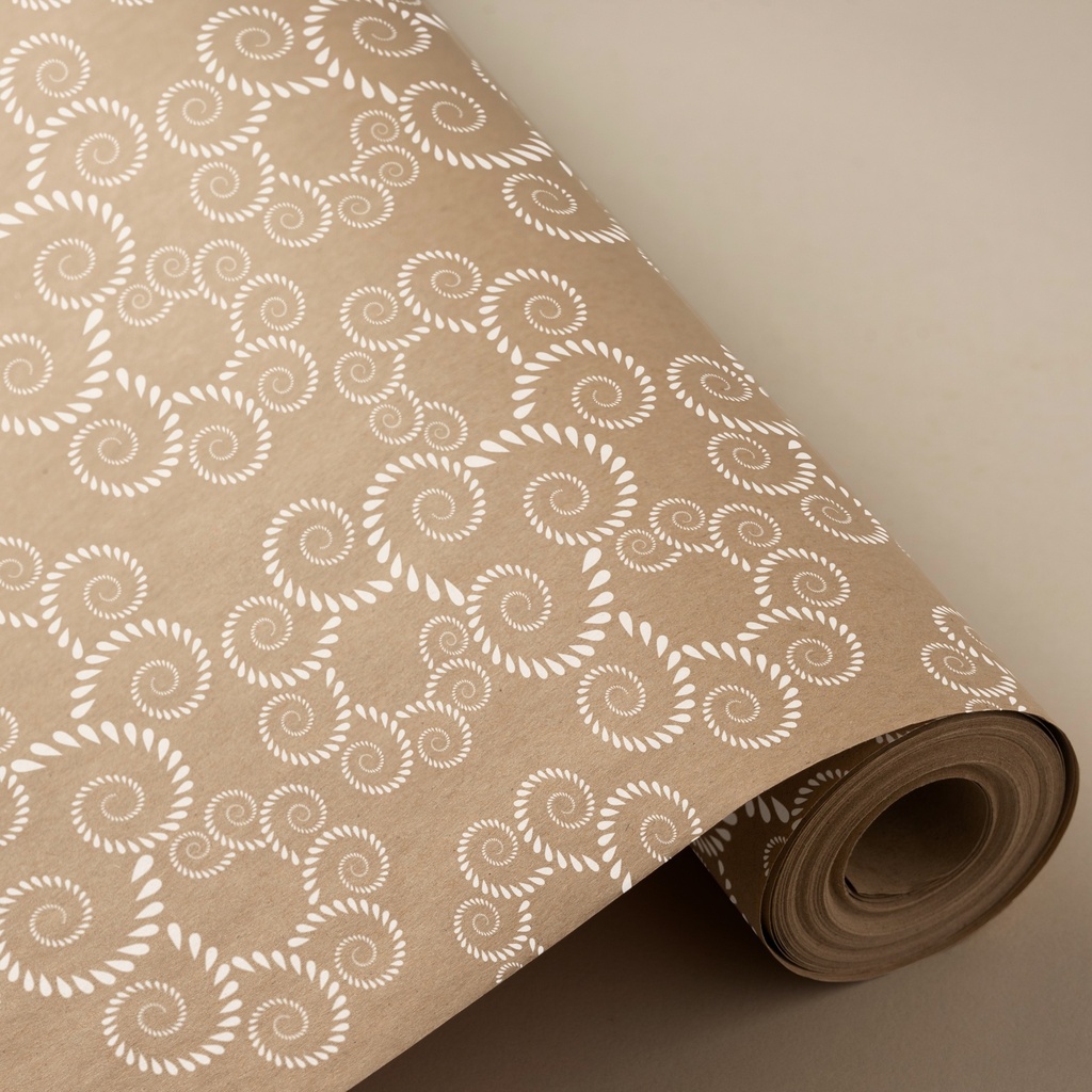 Bobina 31 cm 2 kg100% kraft reciclado espiral blanca