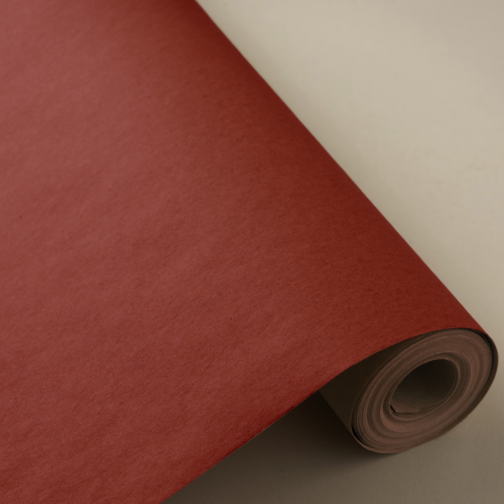 Bobina 62 cm 4 kg kraft 100% reciclado rojo