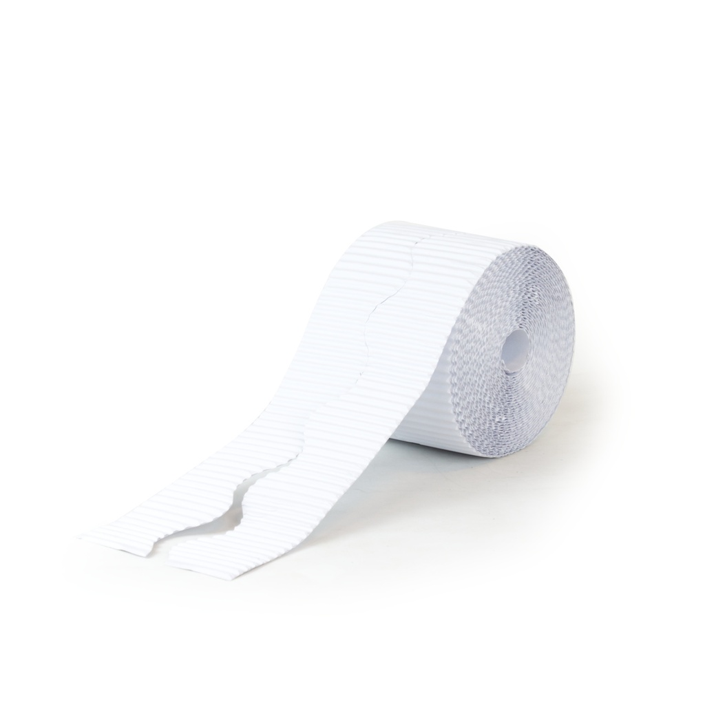 Borde cartón ondulado blanco 10 cm x (7.5 m x 2)