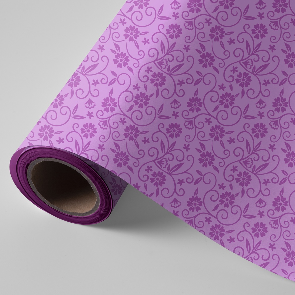 Bobina 31 cm 2 kg flores lilas