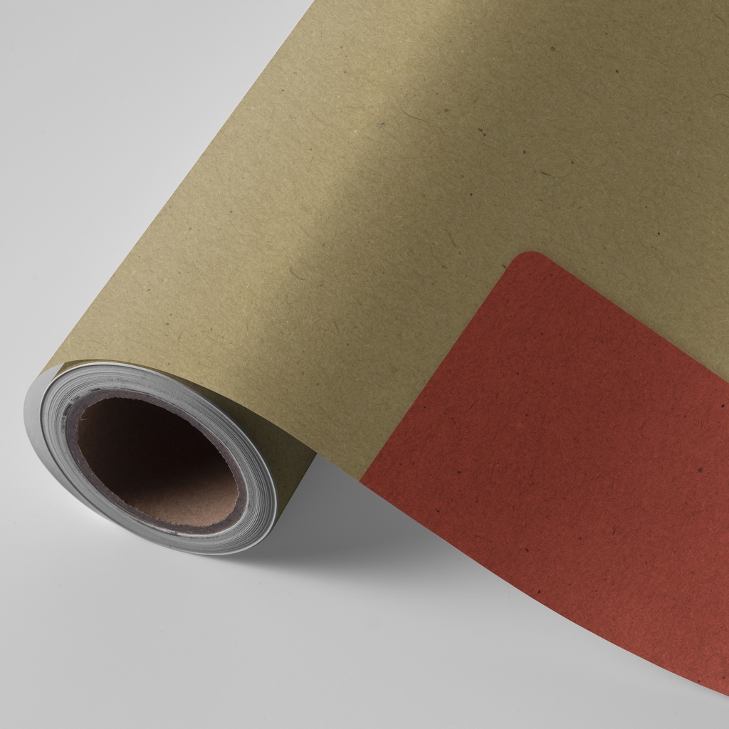 Bobina 62 cm 4 kg kraft alisado doble cara oro-rojo