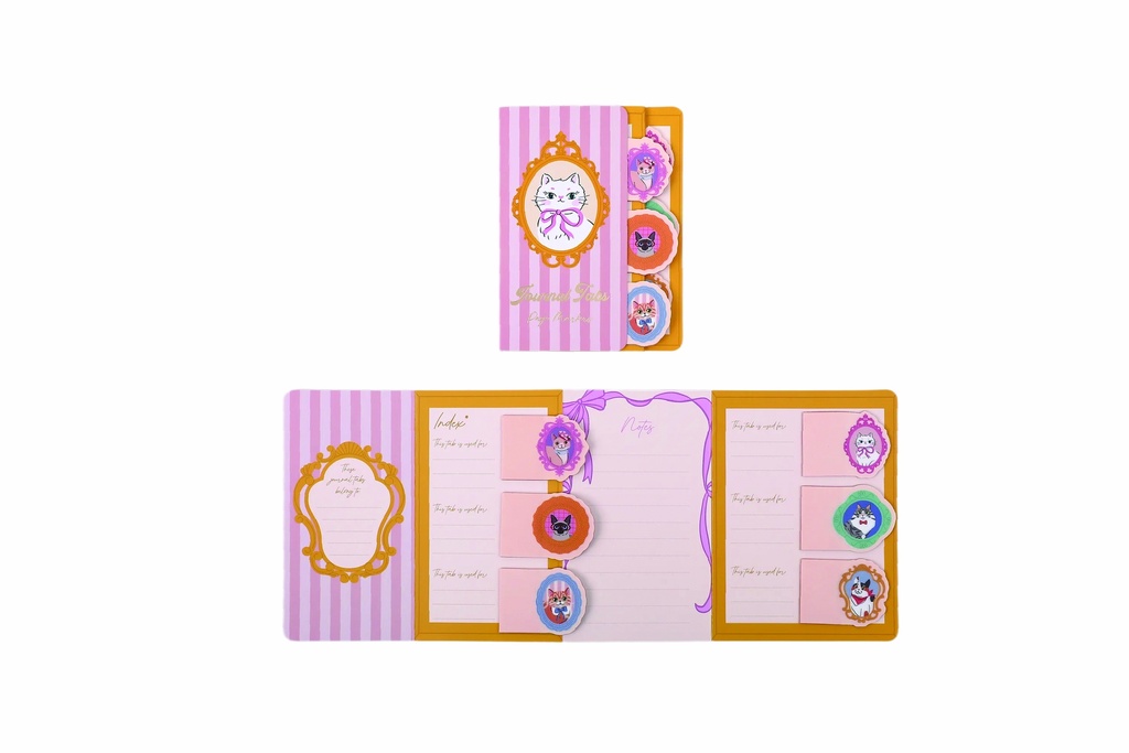 Set de notas adhesivas gatitos (Material PET)