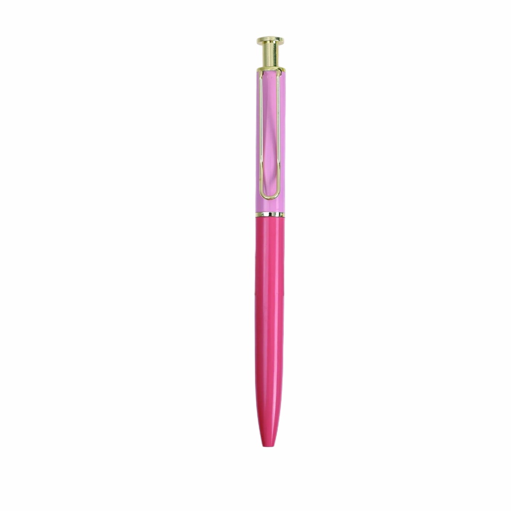 Bolígrafo metálico rosa
